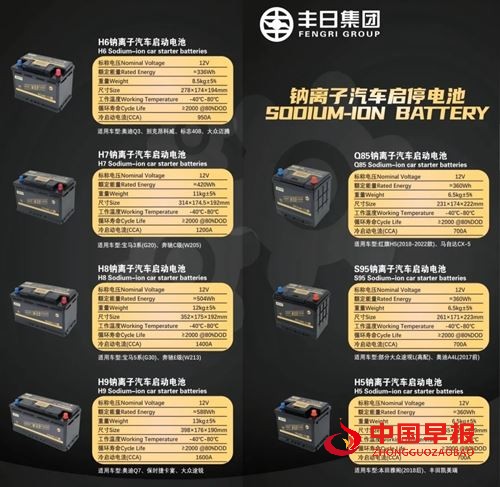 丰日钠离子汽车启动电池 澎湃动力启动无忧(图2)